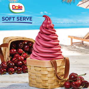 Cherry Dole Whip frozen yogurt at Dixie Nutrition