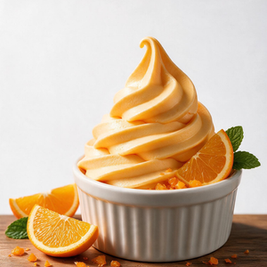 Orange frozen yogurt at Dixie Nutrition