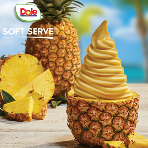 Pineapple Dole Whip frozen yogurt at Dixie Nutrition