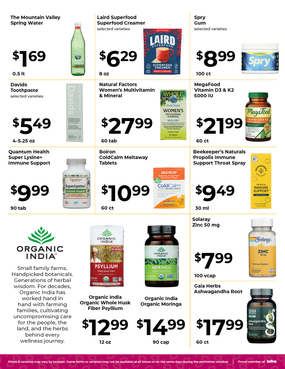 Dixie Nutrition monthly flyer, page 3 of 4 (September 23th - October 13th)