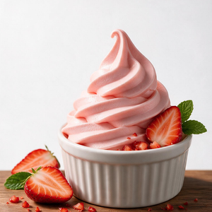 Strawberry frozen yogurt at Dixie Nutrition